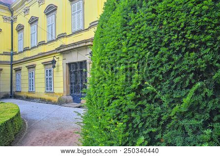 Buchlovice, Czech Republic - July 12, 2018: Chateau Buchlovice. Seclusion In Site Of Buchlovice Cast