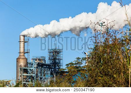 Factory Chimeny Production Smoke