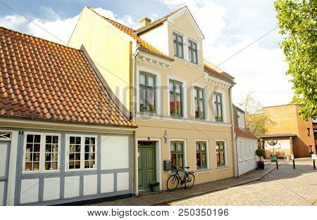 Old Town Of Odense, Denmark. 17 June 2018 - Odense, Denmark.