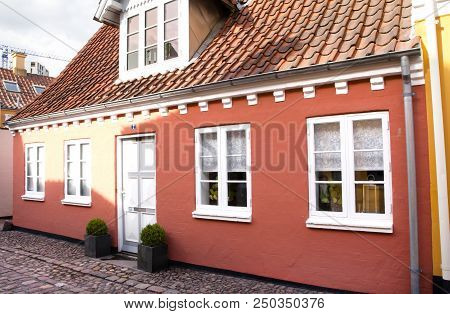 Old Town Of Odense, Denmark. 17 June 2018 - Odense, Denmark.