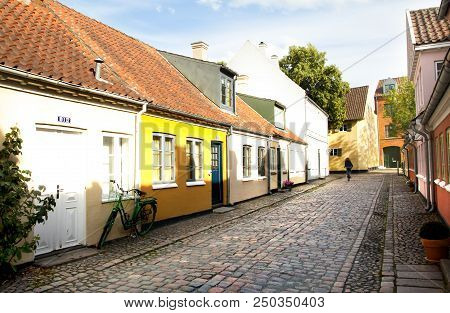 Old Town Of Odense, Denmark. 17 June 2018 - Odense, Denmark.