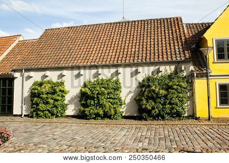 Old Town Of Odense, Denmark. 17 June 2018 - Odense, Denmark.