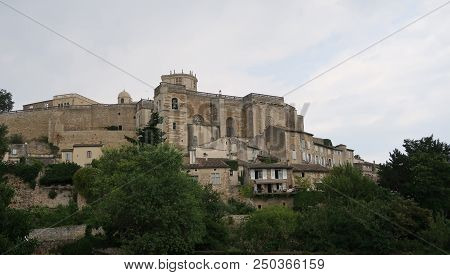 Grignan, France - July 16, 2018: Photography Showing The Castle Of Grignan. The Photography Was Take