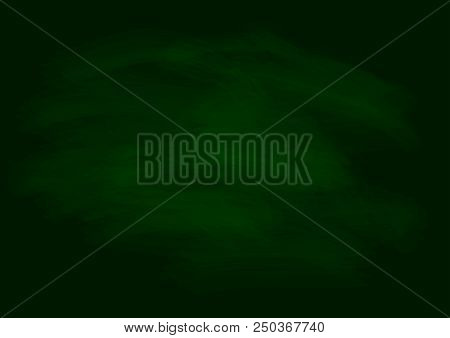 Empty Chalkboard With Faded Chalk For Background Decoration Or Design. Back To School Concept.