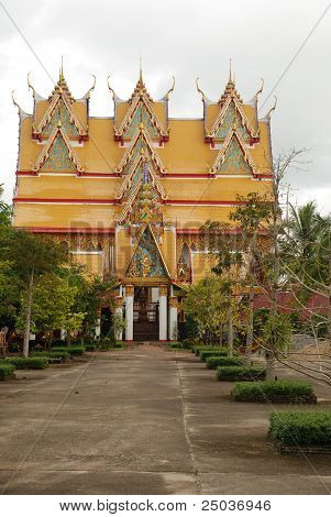 Thai Kirche in Tempel in sangkhlaburi