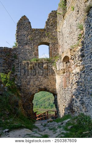 Ruins Of Somoska Castle In Slovakia, Europe
