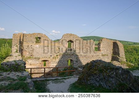 Ruins Of Somoska Castle In Slovakia, Europe