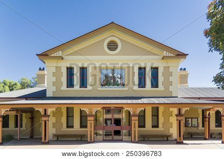 Broken Hill, New South Wales, Australia, March 2018 - The Courthouse  In The City Of Broken Hill, Ne