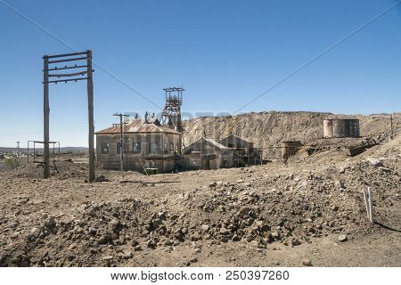 Headframe And Mine Building  In The City Of Broken Hill, New South Wales, Australia