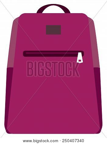 Vector Illustration Of School Backpack. Backpacks For Children, Students, Travelers And Tourists. Ve