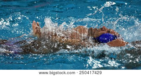 Budapest, Hungary - Jul 27, 2017. Krapic Ivan (cro, In Cap 10). Fina Waterpolo World Championship, S