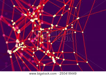 Lattice Structure. Science Or Technology Background. Graphic Design. 3d Grid Surface. Abstract Vecto