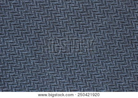 Texture Of A Textured Rubber Computer Mouse Pad, Macro Photography, Texture Of Black Rubber