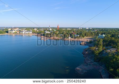 Panorama Of Hanko On A Sunny July Morning (aerial Photography). Southern Finland