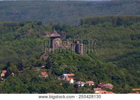 View Of Somoska Castle In Slovakia, Europe