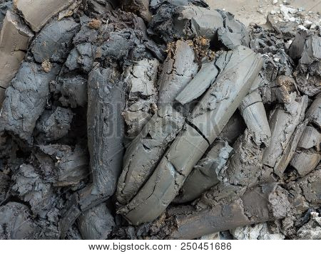 Clay Pile From The Construction Hole For Buit The Commercial Building.