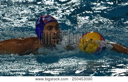 Budapest, Hungary - Jul 29, 2017.  Garcia Gadea Javier (cro) Playing Against Hungary In The Final. F