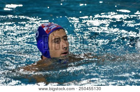 Budapest, Hungary - Jul 29, 2017.  Jokovic Maro (cro) Playing Against Hungary In The Final. Fina Wat