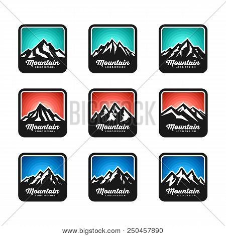Mountain Logo Template Vector Collection. Nature & Outdoor Logo Template
