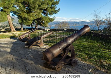 Ioannina, Greece - December 27, 2014: Medieval Cannons In Castle Of Ioannina, Epirus, Greece