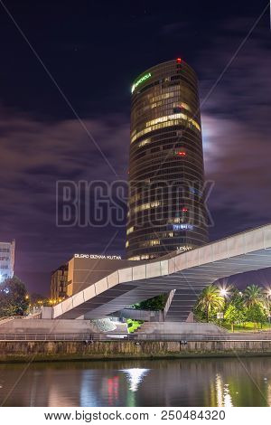 Landscape Of Bilbao, The River Nervion.