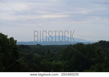 Photography Showing A The Village Of Grignan And Its Surrounding Area. The Photography Was Taken Fro
