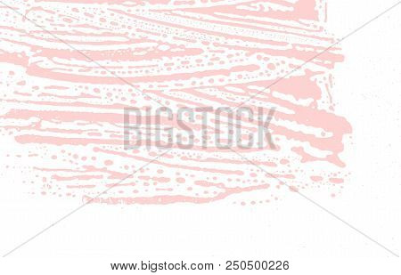 Grunge Texture. Distress Pink Rough Trace. Favorable Background. Noise Dirty Grunge Texture. Ecstati