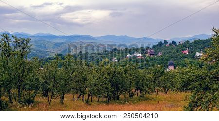 Country Landscape. Valea Plopului Village, Prahova County, Romania.