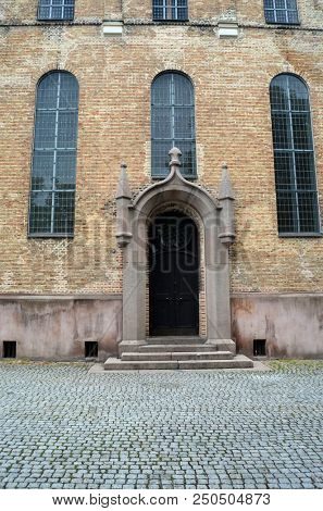 Oslo Cathedral or The Domkirken church, main church for Church of Norway. June 17,2018. Oslo,Norway