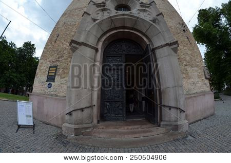 Oslo Cathedral or The Domkirken church, main church for Church of Norway. June 17,2018. Oslo,Norway