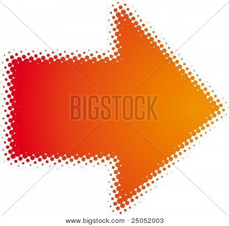 freccia (serie di design di puntini)