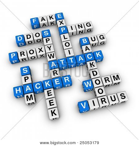 hacker attack  (blue-white cubes crossword series)