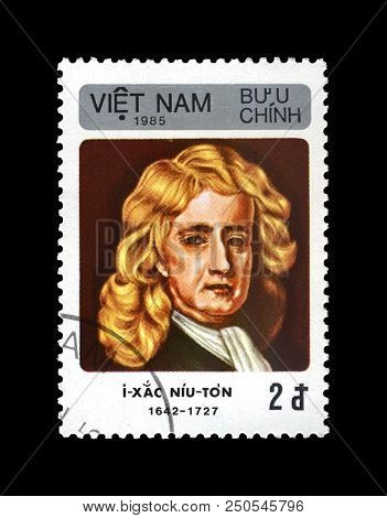 Viet Nam - Circa 1985: Post Stamp Printed In Viet Nam Shows Famous Scientist, Explorer, Mathematicia