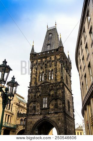 Prague, Czech Republic. Powder Gate Inside Powdertower Incity Center
