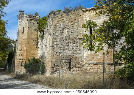 Ruins Of The Monastery Of Bonaval, In Guadalajara Province, Spain. It Is A Cistercian Monastery Foun