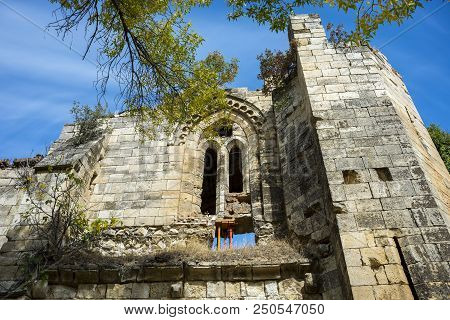 Ruins Of The Monastery Of Bonaval, In Guadalajara Province, Spain. It Is A Cistercian Monastery Foun