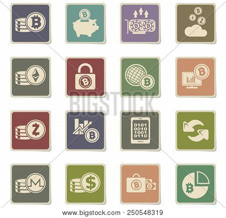 Bitcoin And Cryptocurrency Icons For Your Design Progects