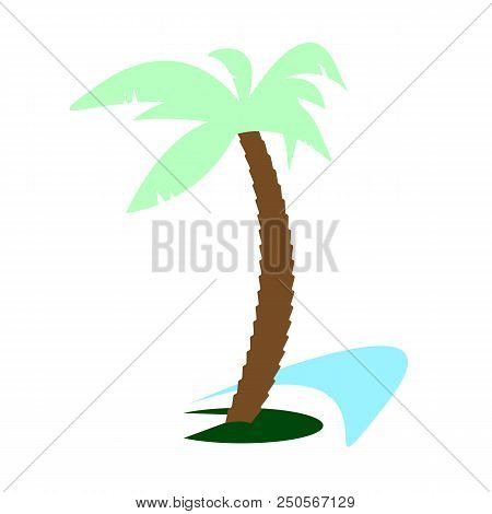 Sipmle Palm Vector Icon On White Background