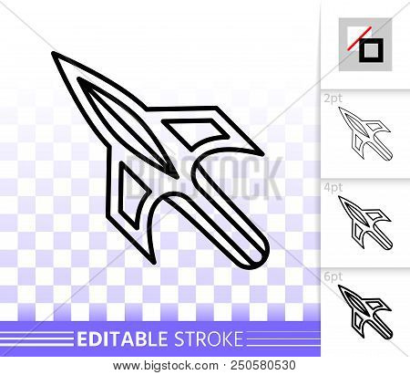 Mouse Cursor Thin Line Icon. Outline Web Sign Of Arrow. Click Linear Pictogram With Different Stroke