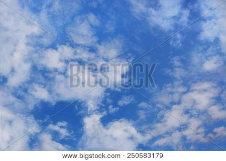 Beautiful Blue Sky With White Clouds, Cloud Scape