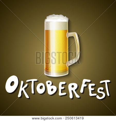 Oktoberfest Background Concept.  Vector Design Template For Beer Festival In Germany, Munich, Bavari