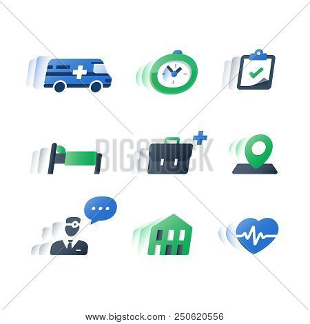 Health Care Services, Medical Procedure, Professional Doctor Help, Stationary Treatment, Patient Att