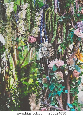 Wedding Flower Decor In The Summer Garden