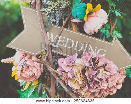 Wedding Flower Decor In The Summer Garden