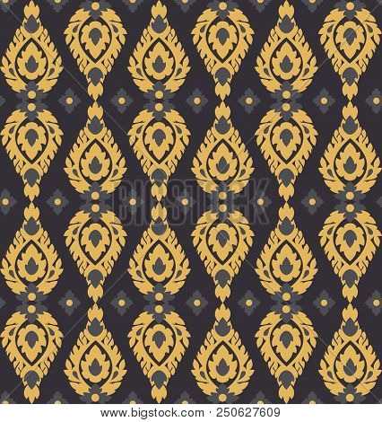 Thai Traditional Art Ornament, Seamless Pattern