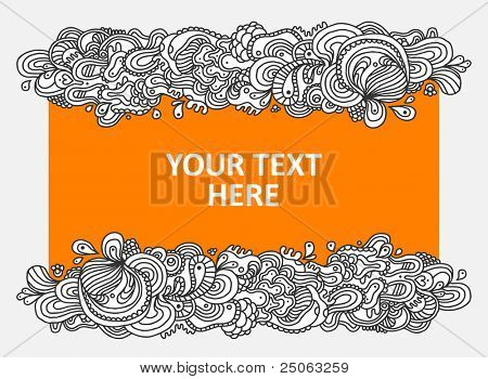 Handgezeichnete abstrakt. Vektor-Illustration.