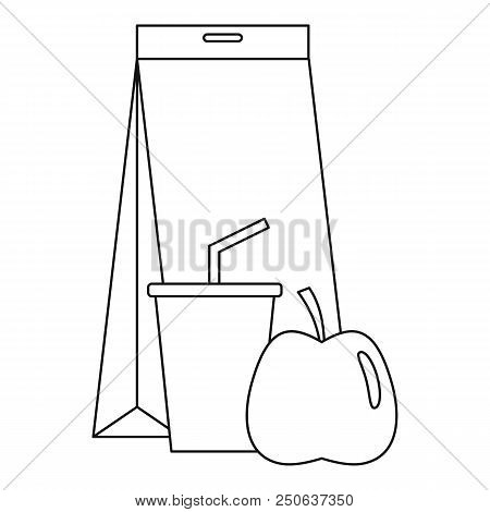 Lunch Pack Icon. Outline Illustration Of Lunch Pack Vector Icon For Web Design Isolated On White Bac