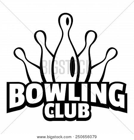 Old Bowling Logo. Simple Illustration Of Old Bowling Vector Logo For Web Design Isolated On White Ba