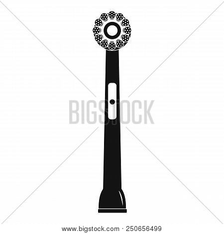 Head Of Electro Toothbrush Icon. Simple Illustration Of Head Of Electro Toothbrush Vector Icon For W