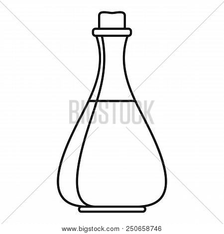 Olive Oil Bottle Icon. Outline Illustration Of Olive Oil Bottle Vector Icon For Web Design Isolated 